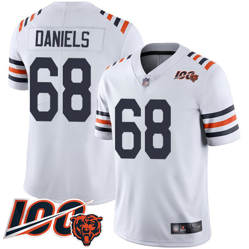Chicago Bears Limited White Men James Daniels Jersey NFL Football 68 100th Season